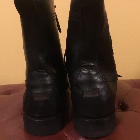Polo Ralph Lauren Ranger Men’s Leather Boots 12D - Picture 5 of 16